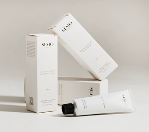 Boîte cadeau en carton blanc avec fenêtre, impression de logo personnalisé, pour l'emballage de produits cosmétiques et de soins de la peau - Product Image 1