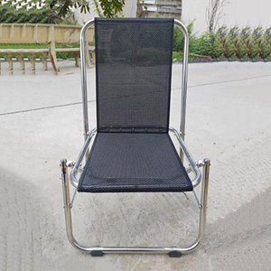 Silla de Jardín Plegable de Acero Inoxidable con Tela de Malla - Product Image 1