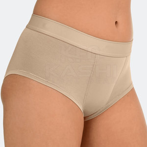 Culotte de bikini en coton doux pour femme, tissu respirant, coupe confortable, matière extensible, effet lavé, taille haute, durable - Product Image 4