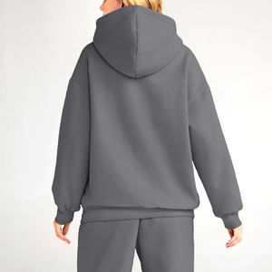 Fabriqué en usine pas cher prix femmes sweats à capuche surdimensionnés nouvelle mode régulière à manches longues femmes plaine sweats à capuche vierges - Product Image 2