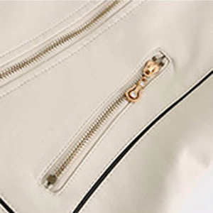 Vestes pour femmes, vestes blanches slim pour femmes, cuir véritable, conception personnalisée OEM, vêtements de mode, vente en gros, service OEM de haute qualité - Product Image 5