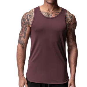 Camiseta deportiva sin mangas para hombre, ajustada, de algodón, transpirable, informal, para gimnasio, entrenamiento, correr, verano, ropa de calle, top de moda. - Product Image 1