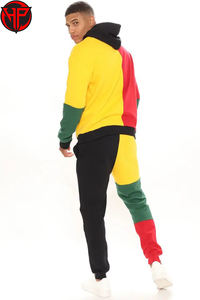 Chándal personalizado Flare Baggy Stacked Sweat Pant Sweatsuit Pullover Fleece Oversized Streetwear Sudadera con capucha y conjunto de pantalones de chándal - Product Image 5