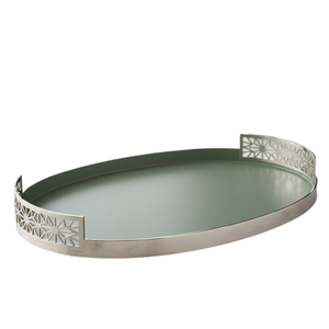 Bandeja de Servicio Decorativa Moderna de Metal para Sala de Estar, Mesa de Centro, Decoración del Hogar - Product Image 3