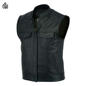 Chaleco de cuero para hombre, diseño impermeable de alta calidad para invierno, chalecos de cuero cálidos transpirables únicos, venta al por mayor - Product Image 2