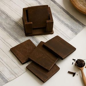 Posavasos de Madera con Textura Natural, Estilo Bohemio Hecho a Mano, Ecológico con Superficie de Alta Gama para Mesa de Comedor de Cocina, Precio Económico - Product Image 6