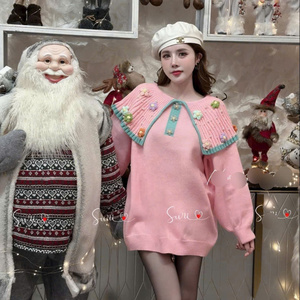 Abrigos para damas nuevo estilo Llegadas Mujeres Diseño de moda Jersey de manga larga Mujeres Suéter de punto invierno mujer chica elegante - Product Image 6