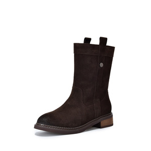 Bottes hautes chic pour femmes, confortables, à bout rond, à enfiler, pour le quotidien, sexy, au-dessus du genou - Product Image 4