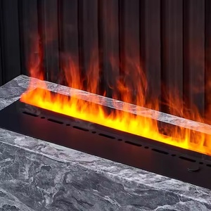 Style américain Villa d'intérieur moderne Cheminée électrique à LED Source de lumière à vapeur d'eau Insert Multi-Color Living Room Furniture - Product Image 3