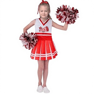 Vestido de Disfraz de Animadora Ecológico para Niñas, Uniforme para Baile y Actuaciones, Ideal para Fiestas de Halloween - Product Image 1