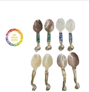 Elegante cuchara de concha de nácar hecha a mano para sal y caviar Herramienta de cocina elegante o regalo para entusiastas culinarios - Product Image 6