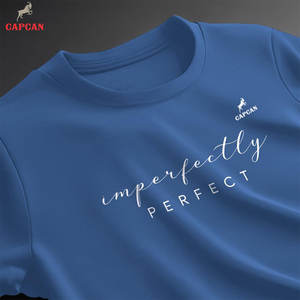 Nouveau stock T-shirt homme couleur personnalisée en gros Logo imprimé Tissu polaire polyester/coton de haute qualité Léger Écologique - Product Image 6