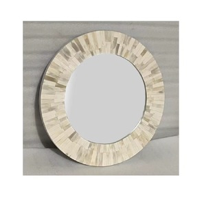 <b>Round</b> Simple <b>Mirror</b> Stylish Minimalist Decorative Piece For Bedroom <b>Bathroom</b> Vanity Desk And Modern Home Decor From India - Product Image 3