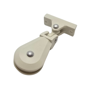 Extrémité de poulie pivotante ronde ivoire pour auvent extérieur Accessoires en plastique imprimés professionnels, fabriqués en Italie - Product Image 3