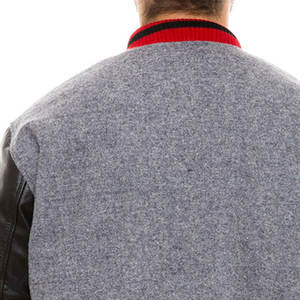 Veste de survêtement à capuche pour homme de grande taille, design haut de gamme, en laine/cuir de haute qualité, style streetwear - Product Image 6