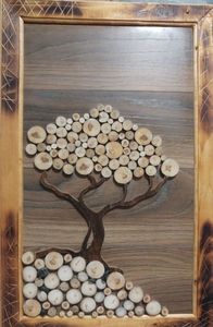 MARCO DE IMAGEN DE MADERA PERSONALIZADO SÓLIDO MARRÓN Marco DE FOTOS Marcos DE FOTOS rústicos de madera maciza Exhibición para decoración de pared - Product Image 5