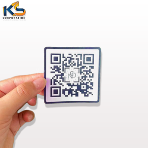 สติกเกอร์ป้ายโค้ด QR แบบมีกาวที่กำหนดได้เองสติกเกอร์ราคาโรงงานแบบกำหนดเอง - Product Image 4