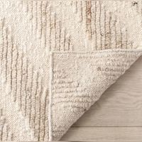 Tapis moderne haut de gamme fait main, noué à la main, en laine naturelle beige, résistant aux taches, antidérapant, pour la maison et l'hôtellerie