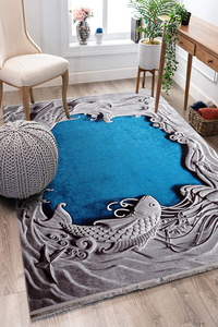 Adiva พรมแจ็คการ์ดแบบตุรกีใช้ในบ้านสามารถซักได้มีการสำรองผ้าฝ้ายกันลื่นสำหรับเด็กทอสไตล์ขายส่ง - Product Image 3