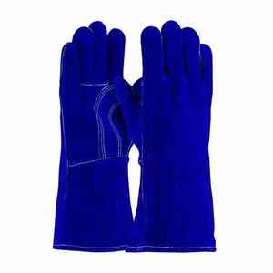 Venta directa de fábrica Guantes de soldadura de cuero Nuevo diseño Mejor fabricante Logotipo personalizado Guantes de soldadura de cuero suave de buena calidad - Product Image 1