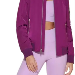 2024 New Arrival Plus Size Women's Varsity Winter Jacket <b>Wool</b> Leather Sleeve Button Zipper Heated <b>Quilted</b> Logo Bomber Breathable - Product Image 5