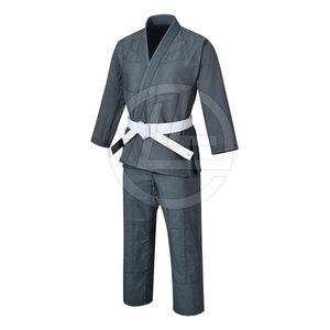 Conjunto BJJ Gi elegante para hombre con ajuste cónico y detalles de contraste Conjunto completo de tela de algodón 100% con material fuerte - Product Image 4