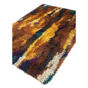 Zuri Gold Hand Knotted <b>Wool</b> Rug Paem-666 Abstrac - Product Image 2