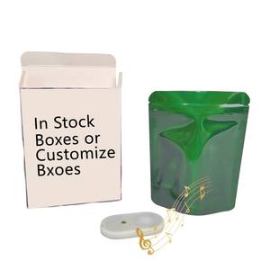 Bolsas de Mylar Personalizadas de 3.5G, 7G y 14G a Prueba de Olores con Impresión en Huecograbado, con Altavoz de Caja de Música, Bolsas de Mylar de 3.5G para Dulces, Set de Caja de Regalo Musical - Product Image 2