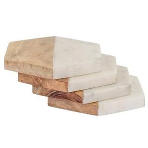 Posavasos de mármol natural hechos a mano, artículos de mesa decorativos para oficina de hotel o uso doméstico, alfombrillas y almohadillas - Product Image 1