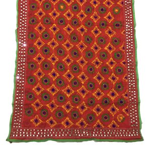 Tradicional bordado a mano Phulkari Dupatta, bordado a mano Phulkari Chanderi Dupatta, Phulkari Dupatta colorido - Product Image 2