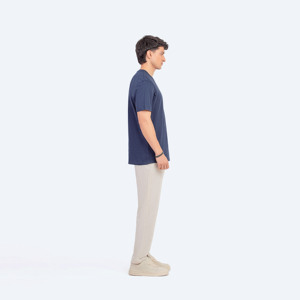 OEM, venta al por mayor, alta calidad, 100% algodón, camisetas para hombre, Impresión de logotipo personalizado, opciones de talla grande, camiseta lisa personalizable - Product Image 4