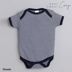 Body bebé unisex | Mono de media manga de algodón con rayas y estampados - Product Image 1