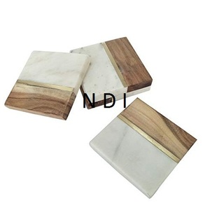 Dessous de verre à thé en marbre le plus récent pour centres de table Dessous de verre pour tasse à thé Dessous de verre décoratifs fabriqués à la main - Product Image 4