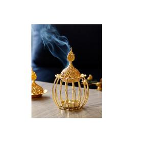 Brûleur de Bakhoor en laiton de conception attrayante couleur d'or brûleur d'encens de taille personnalisée pour le prix de gros - Product Image 1