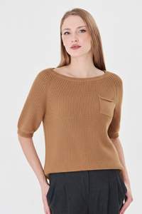 Suéter de Punto para Mujer, 100% Algodón Orgánico, Holgado, Transpirable, Suave y Cálido - Product Image 4