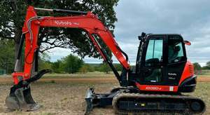 รถขุดขนาดเล็ก Kubota KX040-5 รุ่นประหยัด น้ำหนัก 4 ตัน ระบบไฮดรอลิก เหมาะสำหรับผู้รับเหมา ชาวไร่ และงานจัดสวน - Product Image 3