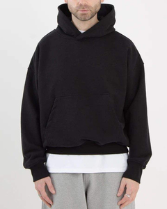 Venta al por mayor personalizado 6XL de gran tamaño French Terry Sudadera con capucha de los hombres de alta calidad de peso pesado de lana de algodón pulóver estampado Crop Top de invierno - Product Image 4