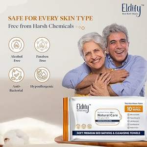 Toallitas Húmedas de Algodón Suaves y Delicadas para la Limpieza Corporal, Paquete de 10-100 Toallitas para Adultos y Pacientes - Product Image 2