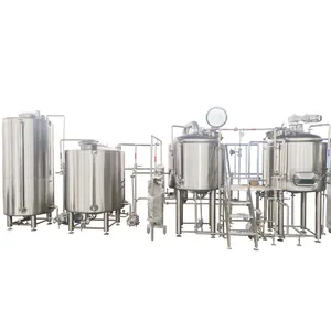 Equipamento comercial de fabricação de cerveja artesanal 300L 500L 800L Cervejaria com aquecimento elétrico para cervejarias de alta qualidade
