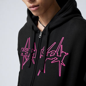 Fabricant d'usine de sweats à capuche à fermeture éclair complète poids lourd sweat à capuche à fermeture éclair complète au design personnalisé pour adultes - Product Image 2