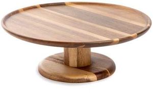 LISTING DESGIN ROUNDED SHAPE BIRTHDAY <b>CAKE</b> SERVING Stand For Party Celebration <b>Wooden</b> <b>Cake</b> Server - Product Image 6