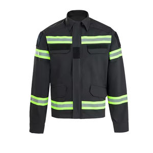 2025ชุดเสื้อแจ็กเก็ตกางเกงสะท้อนแสงกันลมกันน้ำผ้าฝ้ายทอลายทแยงทนทานมองเห็นได้ชัดเจนปรับแต่งได้ตามต้องการ - Product Image 5