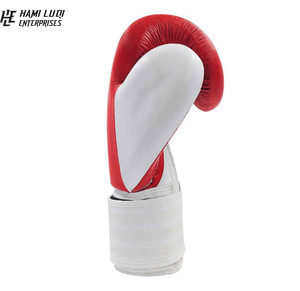 ถุงมือชกมวยแบบสปริงออกแบบได้ตามต้องการขนาดและโลโก้ทำจากหนัง PU แพลตตินัม - Product Image 5