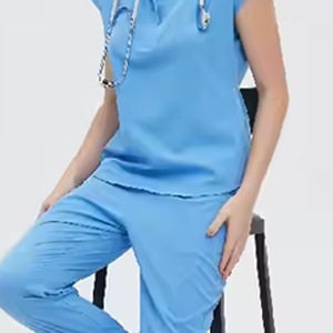 ชุดเครื่องแบบสครับสำหรับผู้หญิงชุดเสื้อและกางเกงสำหรับใส่ทำงานชุดทางการแพทย์ - Product Image 6