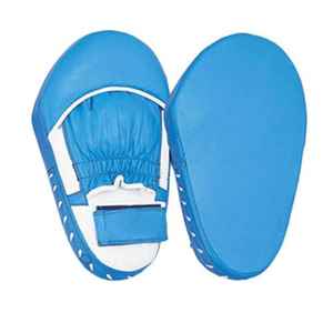 Manoplas de perforación con logotipo personalizado de alta calidad, almohadilla de enfoque curvada, gancho de entrenamiento, bolsa Jab de cuero de 14oz, almohadilla de boxeo Mu para gimnasios - Product Image 4