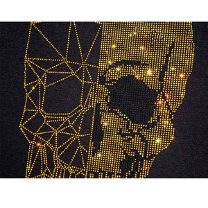 Camiseta informal con estampado de diamantes de imitación de algodón 100% para hombre, novedad de verano, camisetas de gran tamaño para hombre en MOQ bajo - Product Image 2