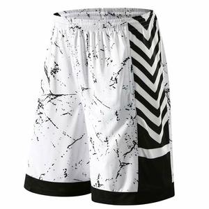 Shorts de basket-ball pour hommes personnalisés OEM en polyester/coton, taille élastique, uni, respirant, shorts de sport - Product Image 1