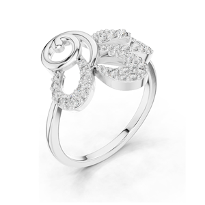 Elegante Anillo Espiral con Diamantes para Mujer, Diamantes Cultivados en Laboratorio de 0.425 CT, Oro de 18KT, 14KT, 10KT y Plata 925, Oro Rosa, Amarillo, Blanco - Product Image 5