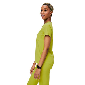 Uniformes de salon de beauté de qualité stable pour femmes Ensembles de gommages médicaux à manches courtes Joggers Uniformes d'infirmière pour l'hôpital - Product Image 6
