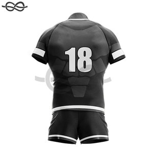 Precio al por mayor Uniforme de rugby personalizado Producto más vendido 100% Poliéster Uniforme de rugby Ropa deportiva por encargo - Product Image 6